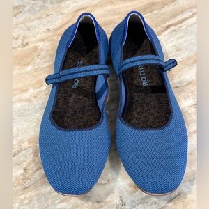 Women’s ROTHY’S The Square Mary Jane flats- cobalt blue. Size 11